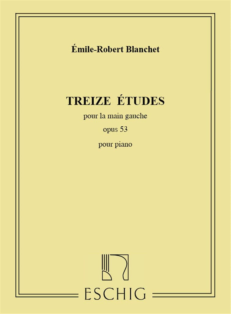 Treize Etudes, Opus 53 - Pour Piano